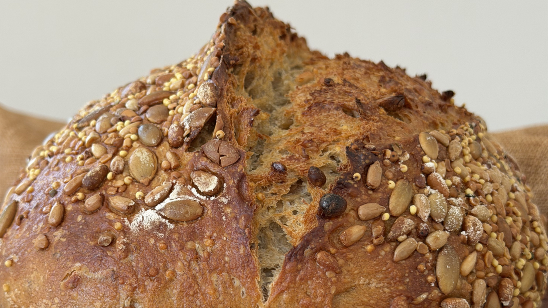 A freshly baked sourdough loaf from The Considered Loaf
